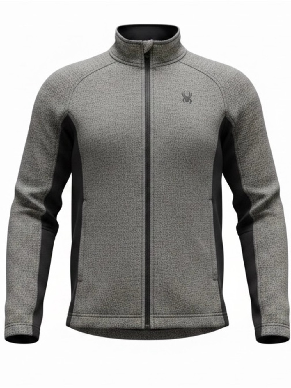 Spyder Men’s Constant Heather Gray Full-Zip Jacket. Men’s size large